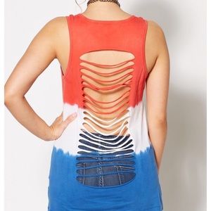 We The People Are Wasted split back tank
